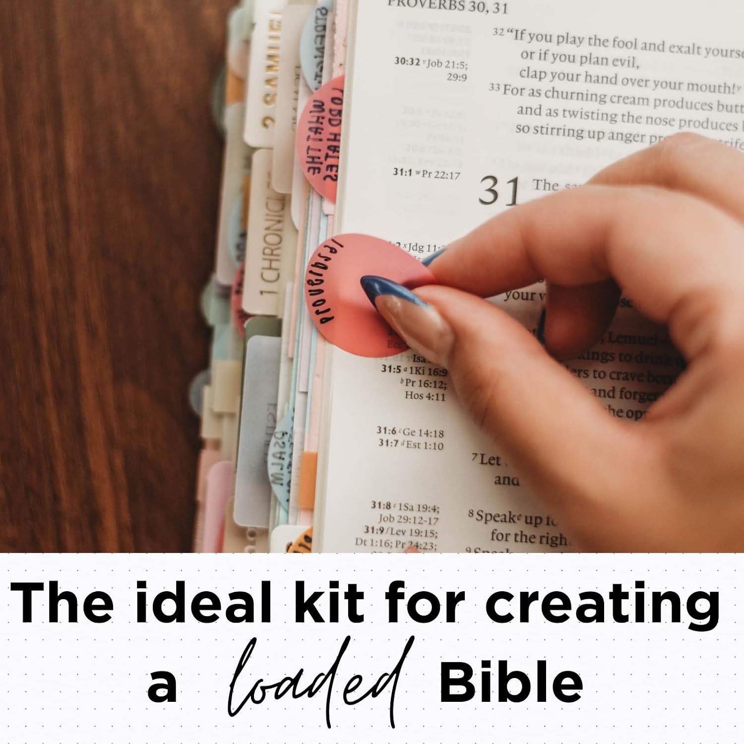 Bible Journaling Kit with Highlighters, Pens, Tabs, Stickers — view 3