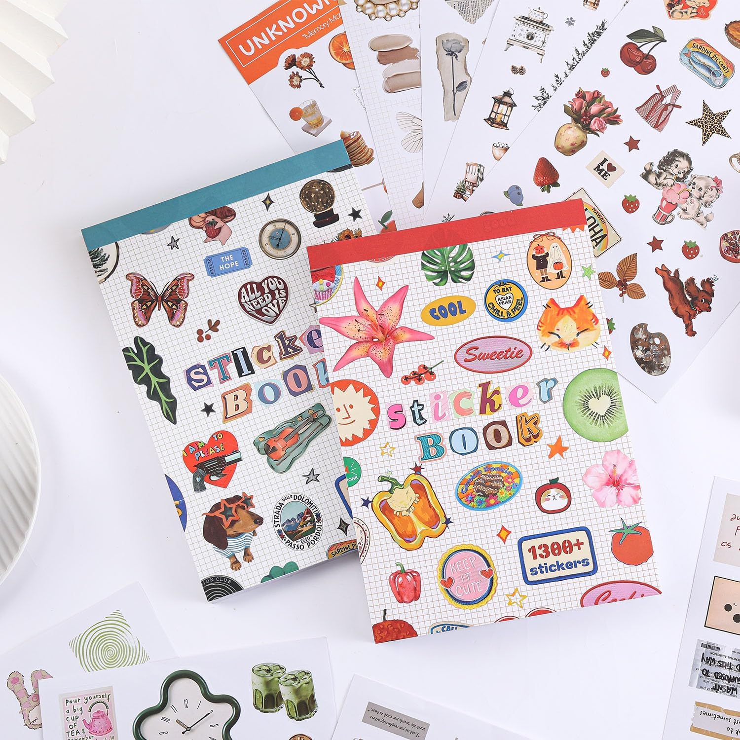 Korean Style Sticker Book, Over 1300 Food and Life Stickers — view 2