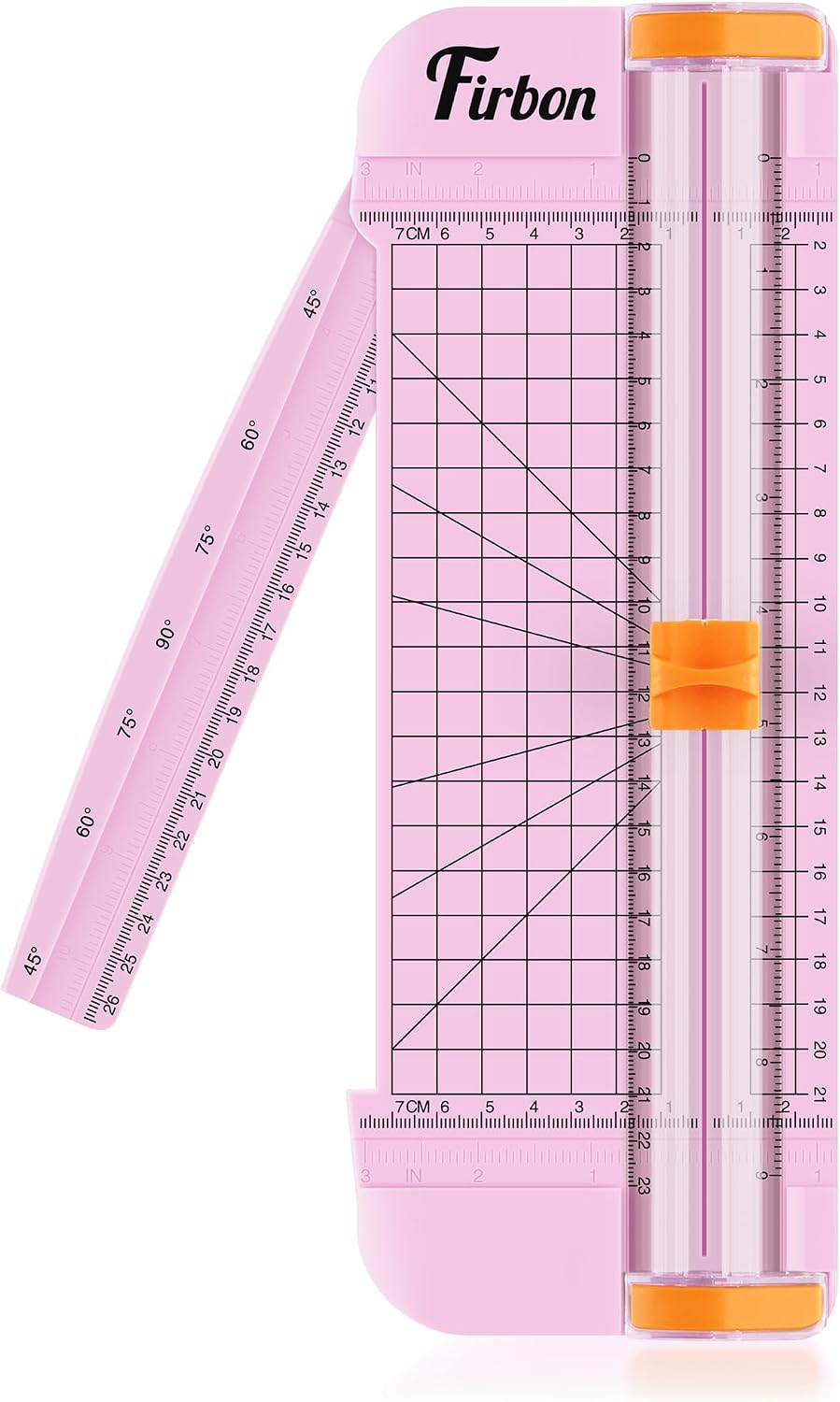 Pink A5 Paper Trimmer, Ruler, and Angle Guide